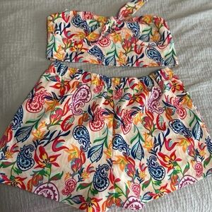 SHEIN Multicolor Floral Set